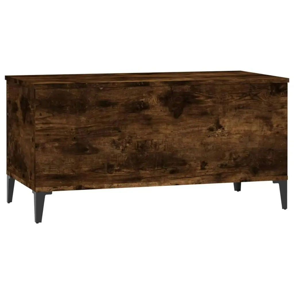 Coffee Table Smoked Oak 90x44.5x45 cm Engineered Wood 819593