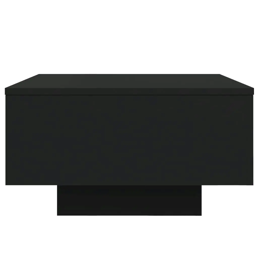 Coffee Table with LED Lights Black 55x55x31 cm 836575