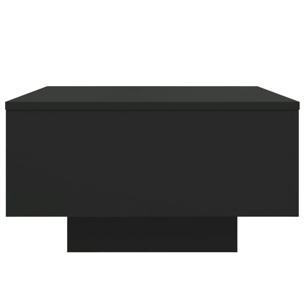 Coffee Table with LED Lights Black 55x55x31 cm 836575