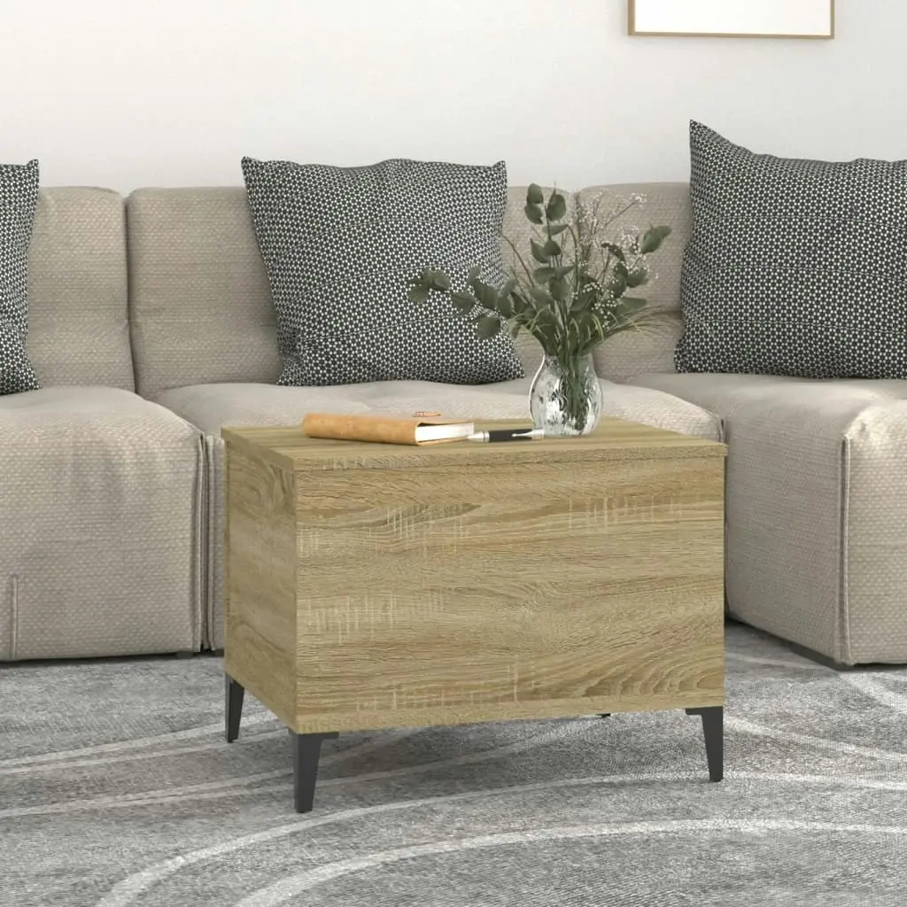 Coffee Table Sonoma Oak 60x44.5x45 cm Engineered Wood 819575