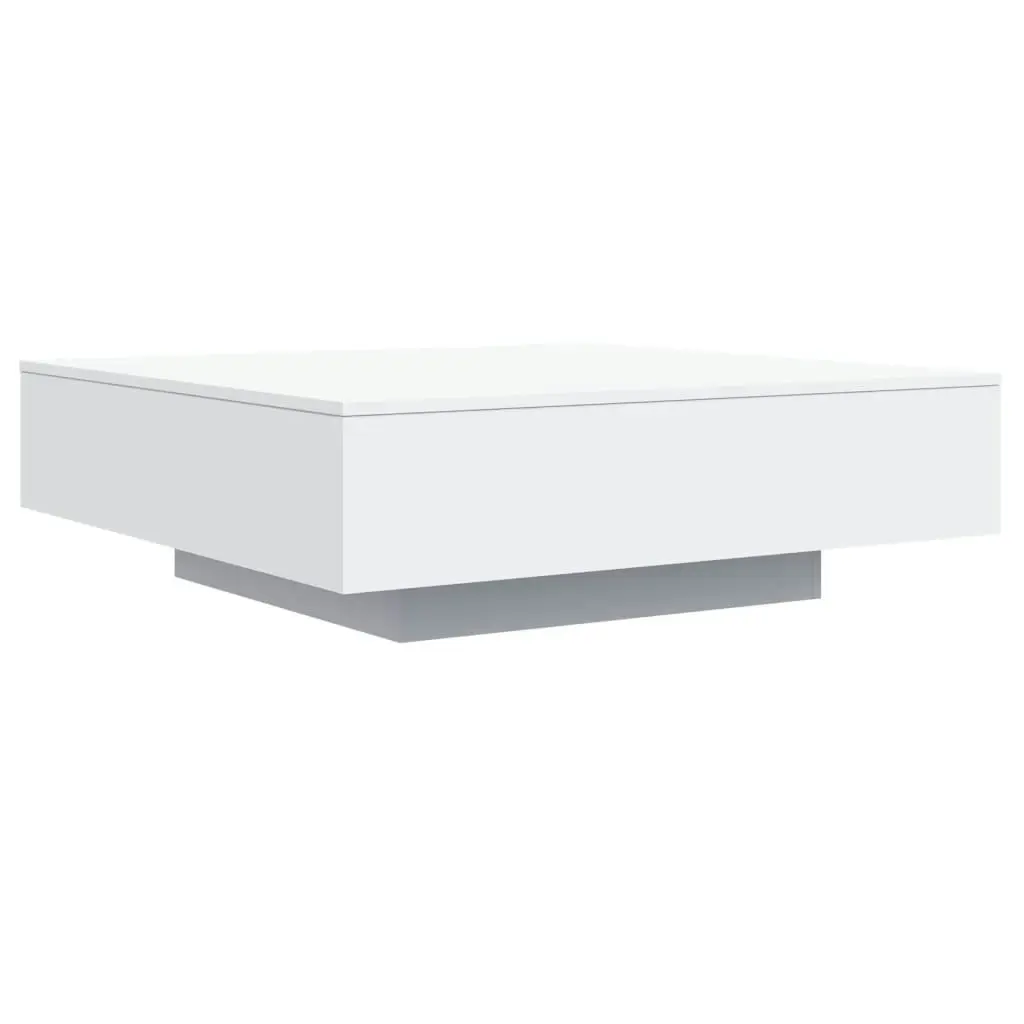 Coffee Table White 100x100x31 cm Engineered Wood 836595