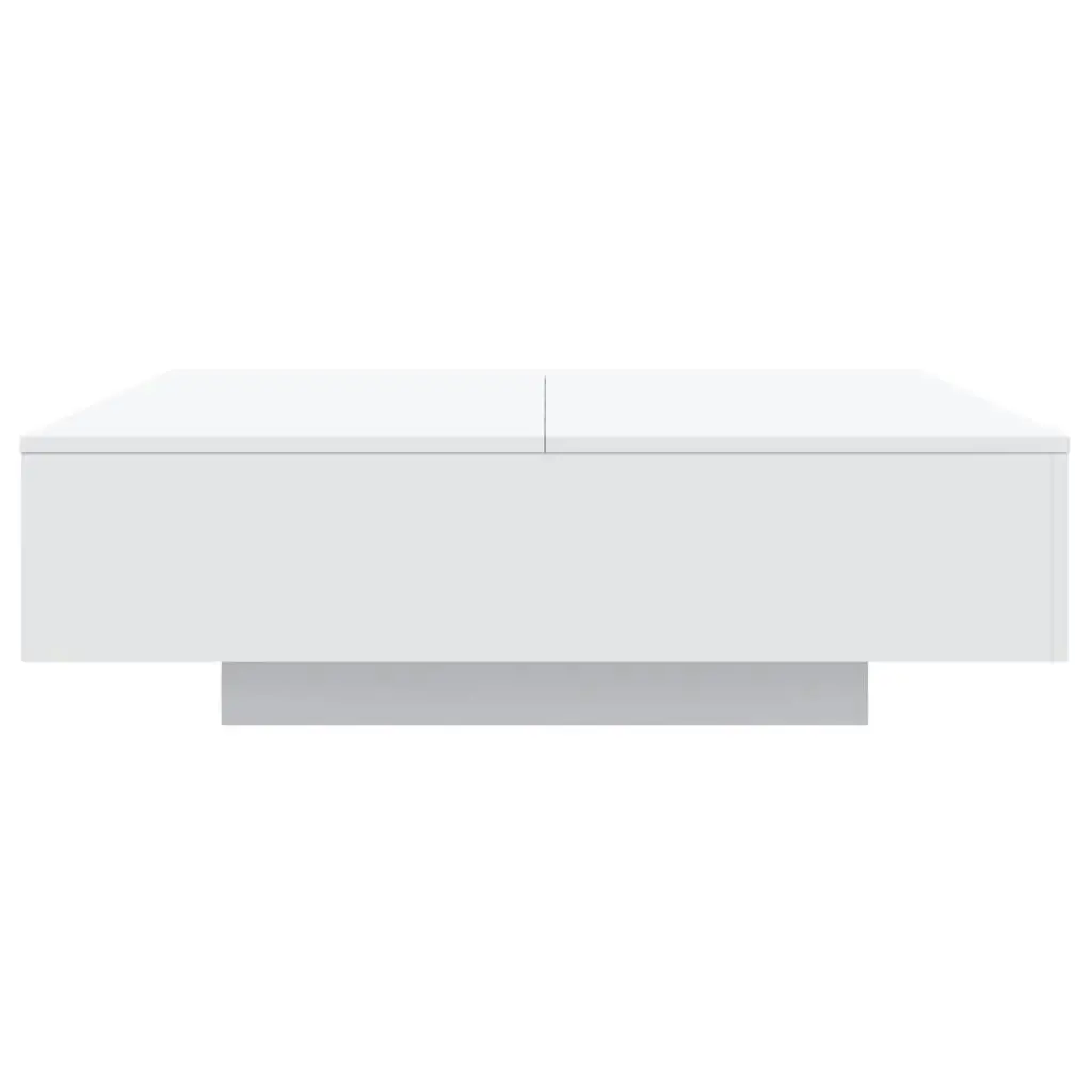 Coffee Table White 100x100x31 cm Engineered Wood 836595