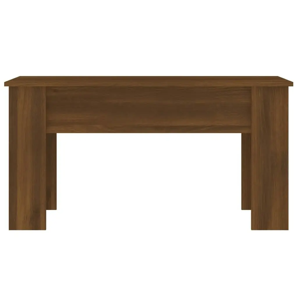 Coffee Table Brown Oak 101x49x52 cm Engineered Wood 819280