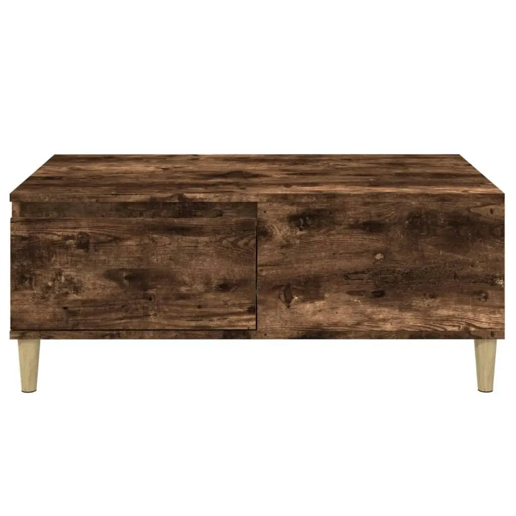 Coffee Table Smoked Oak 90x50x36.5 cm Engineered Wood 821113