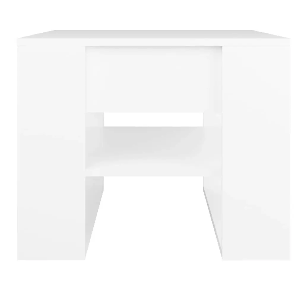 Coffee Table White 55.5x55x45 cm Engineered Wood 810908