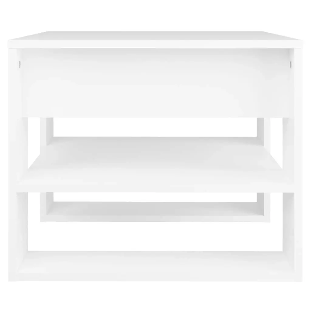 Coffee Table White 55.5x55x45 cm Engineered Wood 810908