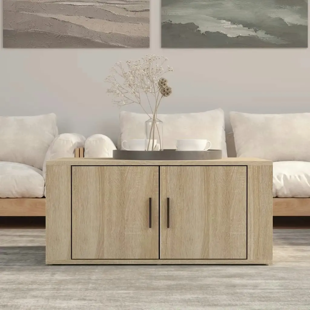 Coffee Table Sonoma Oak 80x50x36 cm Engineered Wood 816515