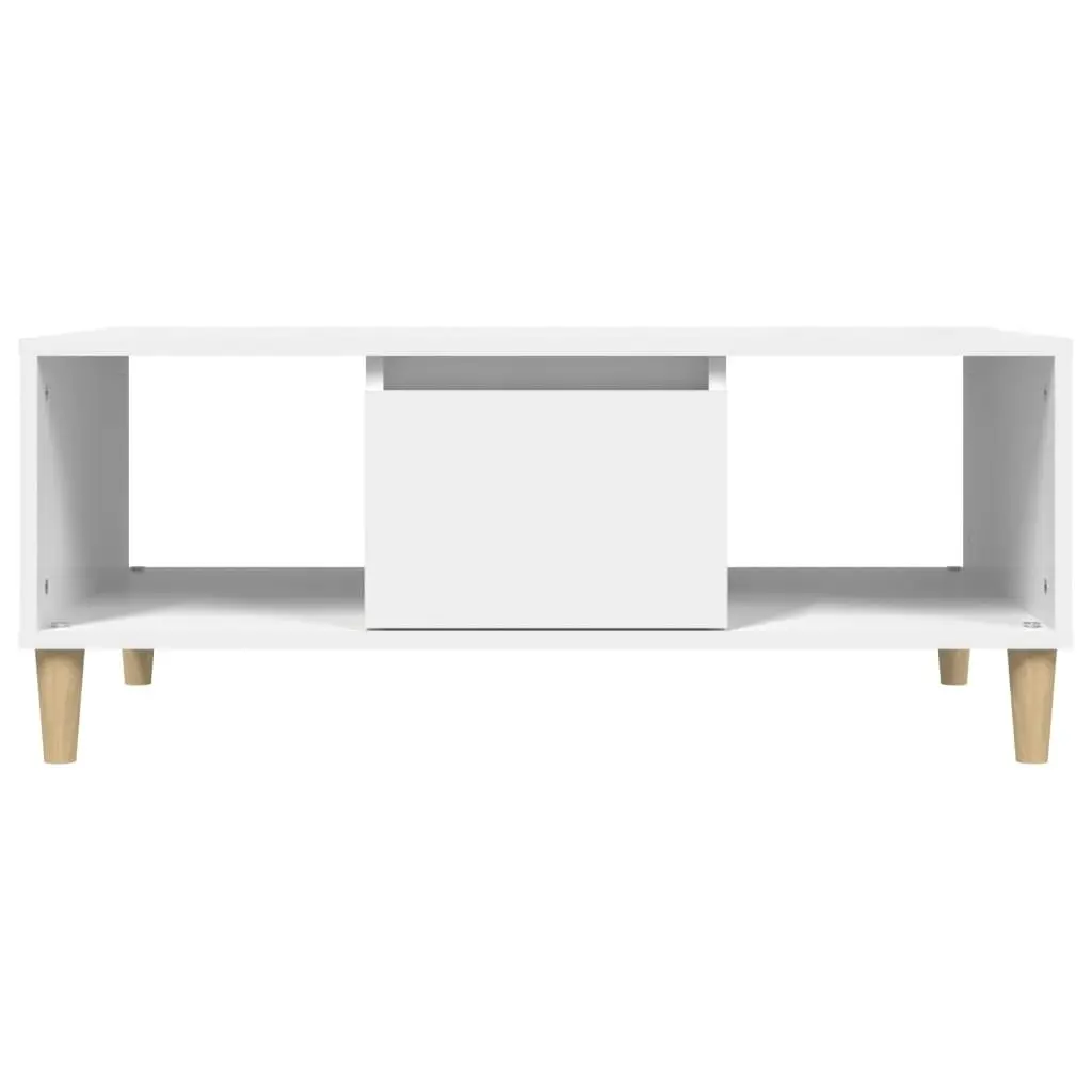 Coffee Table White 90x50x36.5 cm Engineered Wood 821060