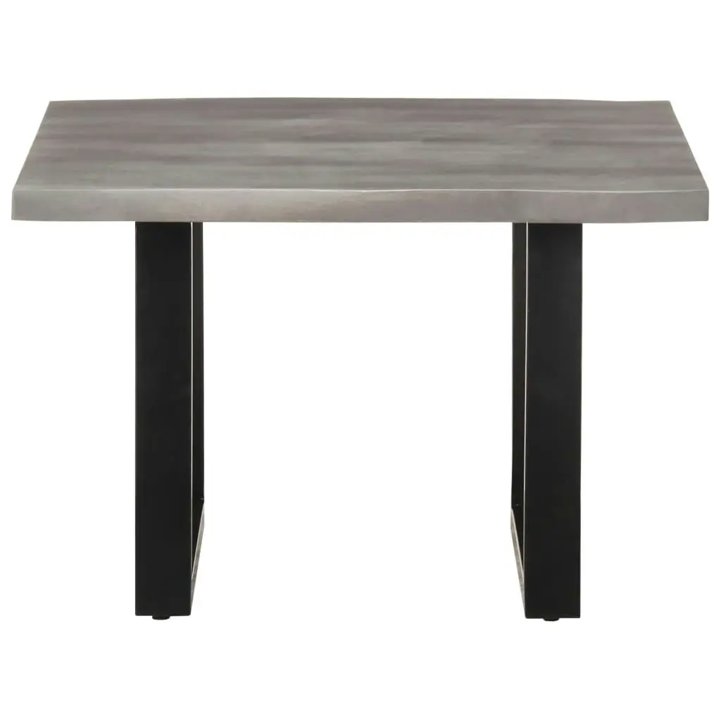 Coffee Table with Live Edges 60x60x40 cm Solid Acacia Wood 321045