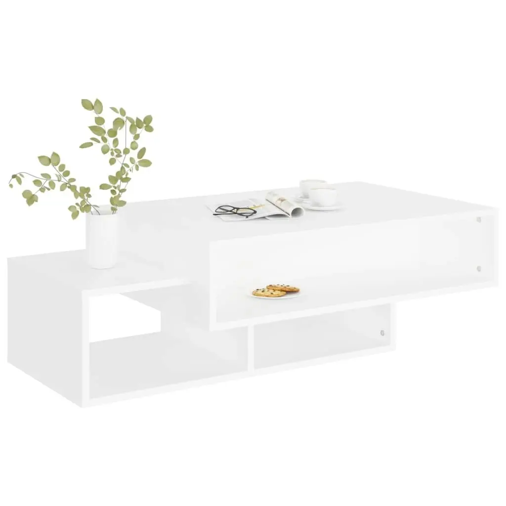 Coffee Table White 105x55x32 cm Engineered Wood 808522