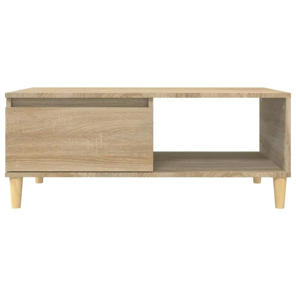 Coffee Table Sonoma Oak 90x50x36.5 cm Engineered Wood 821047