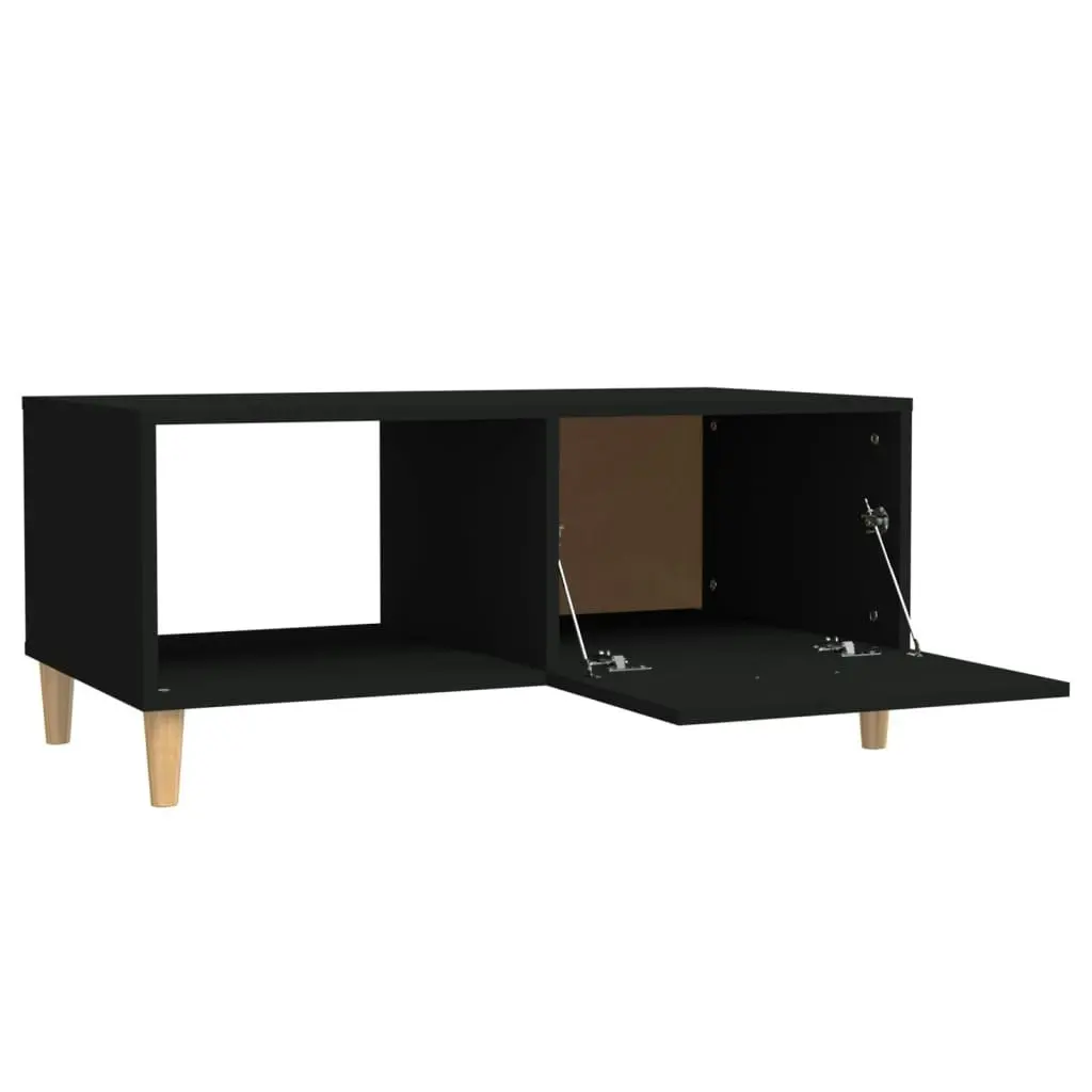 Coffee Table Black 89.5x50x40 cm Engineered Wood 812655