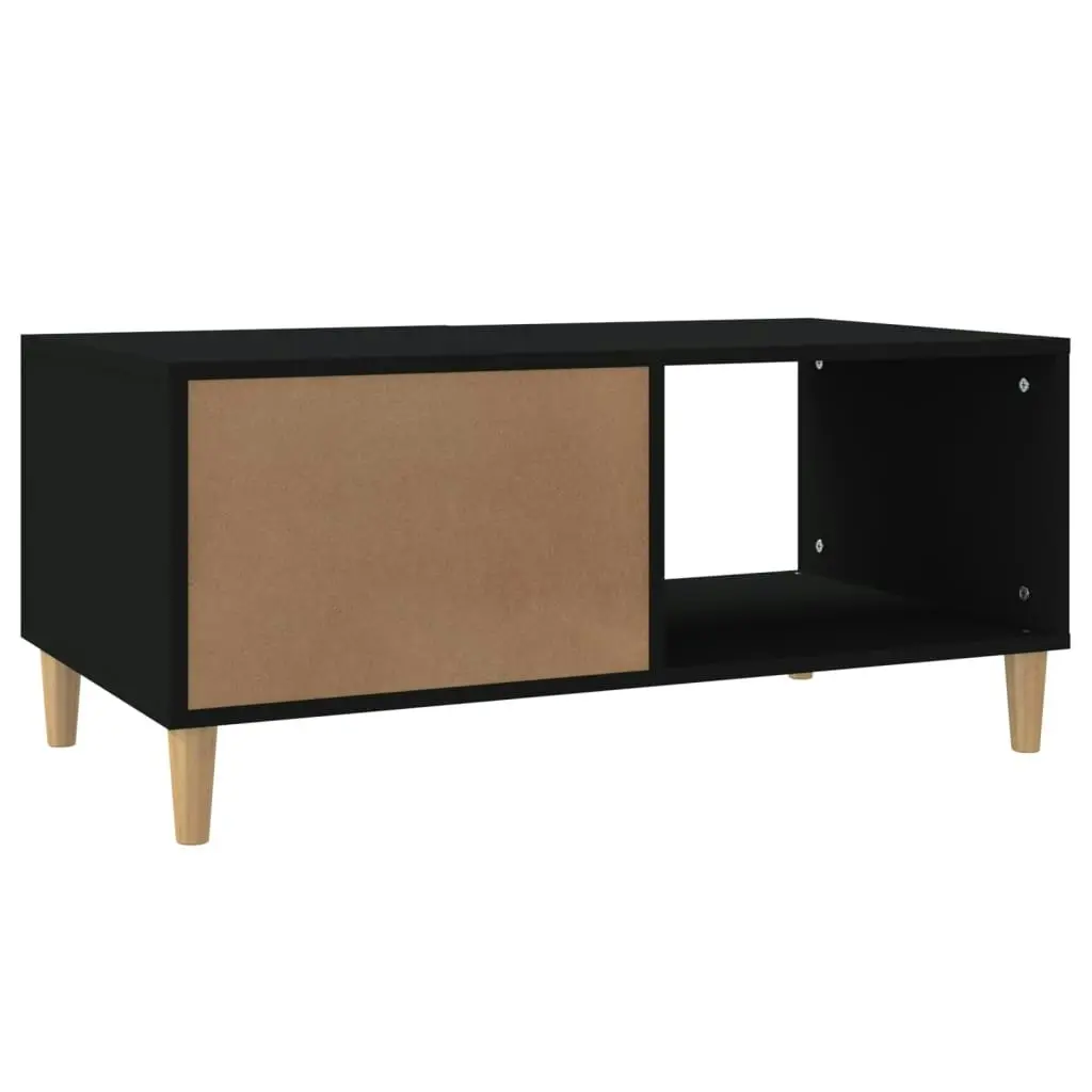 Coffee Table Black 89.5x50x40 cm Engineered Wood 812655