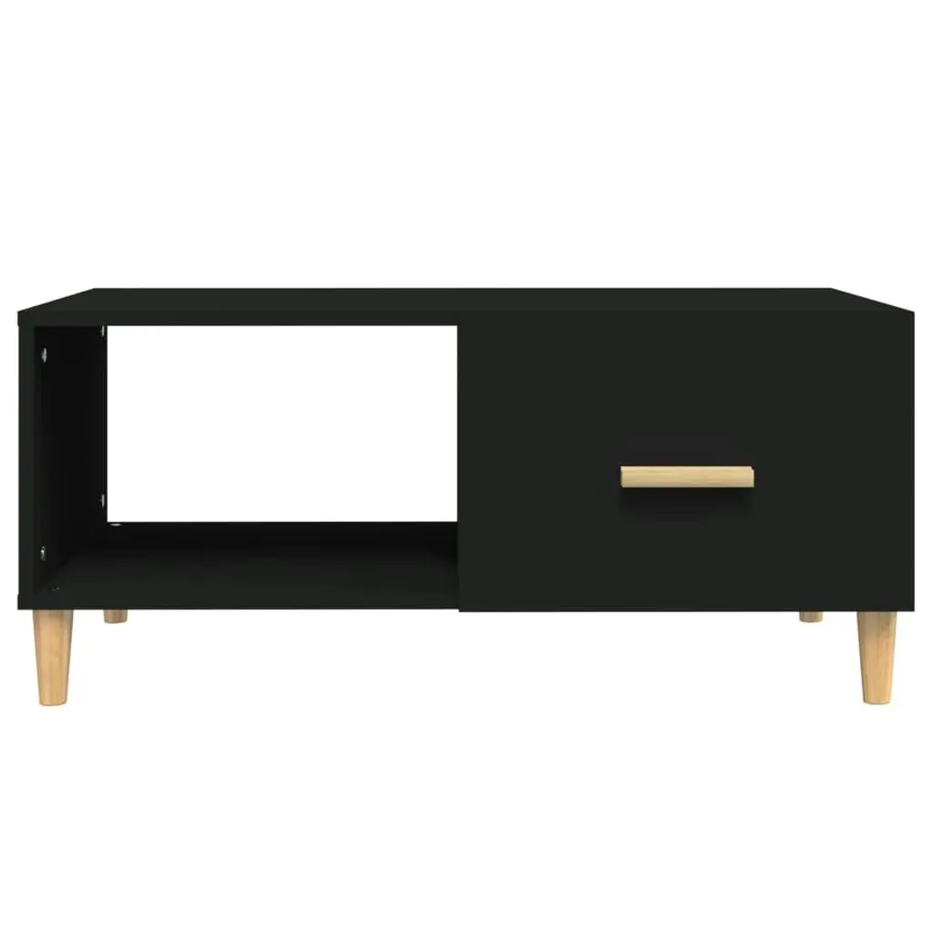 Coffee Table Black 89.5x50x40 cm Engineered Wood 812655