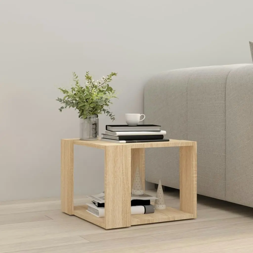 Coffee Table Sonoma Oak 40x40x30 cm Engineered Wood 806313