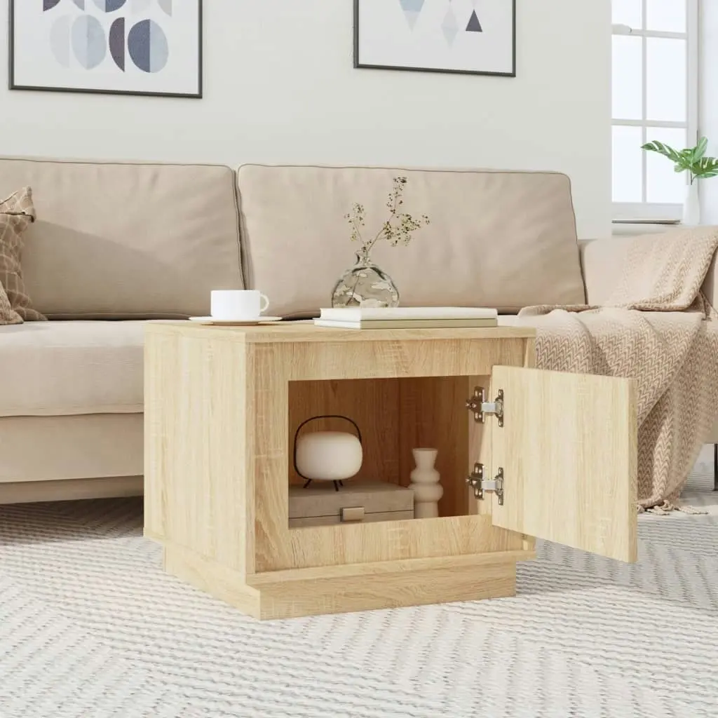 Coffee Table Sonoma Oak 51x50x44 cm Engineered Wood 819871