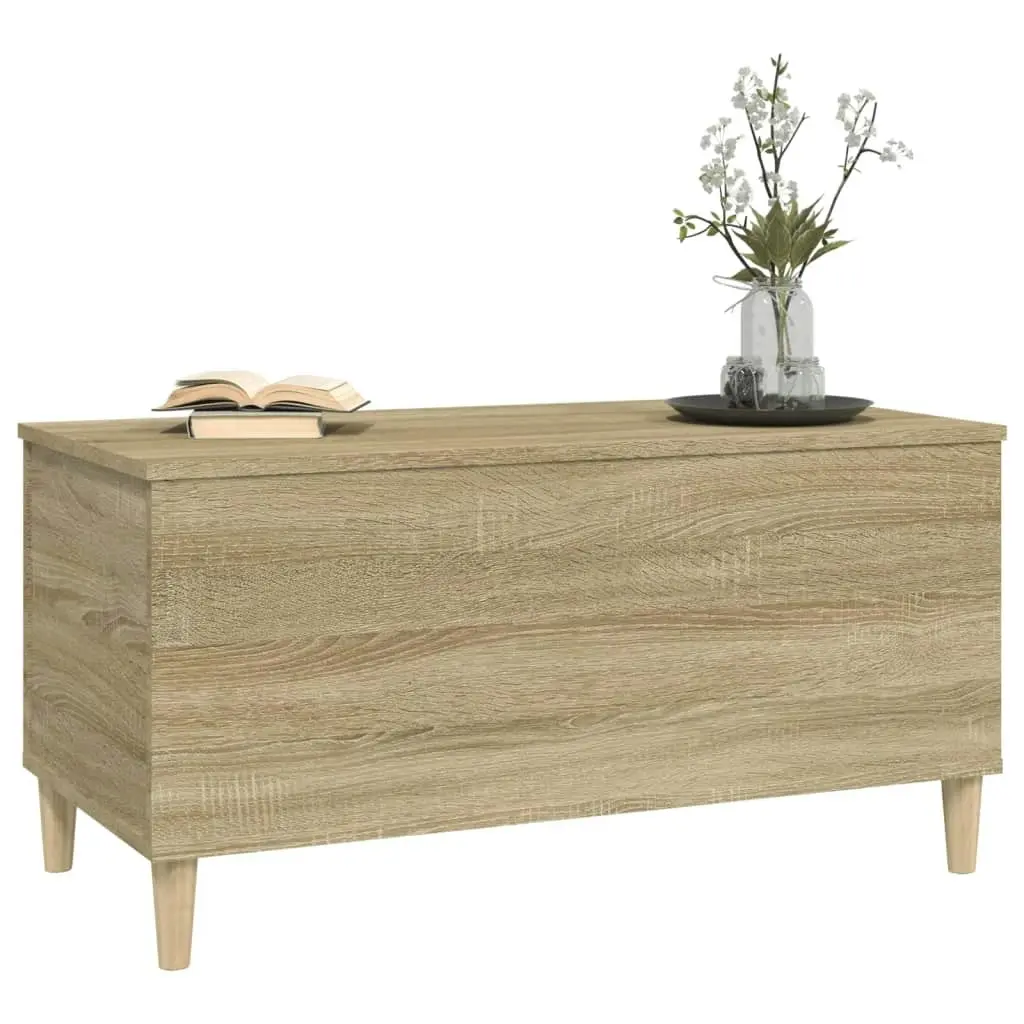 Coffee Table Sonoma Oak 90x44.5x45 cm Engineered Wood 819583