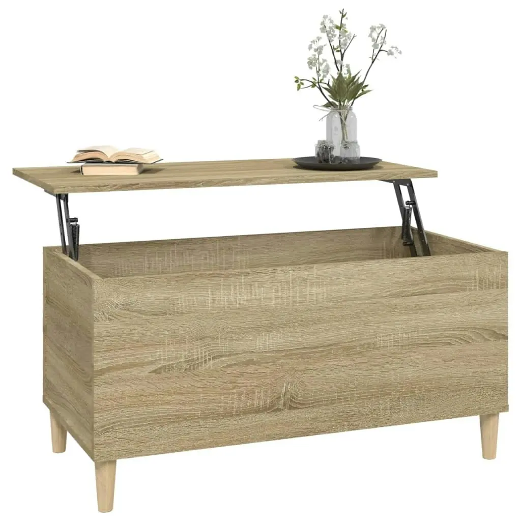 Coffee Table Sonoma Oak 90x44.5x45 cm Engineered Wood 819583