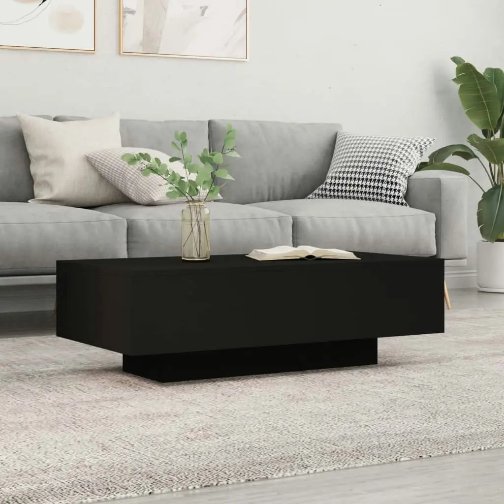 Coffee Table Black 100x49.5x31 cm Engineered Wood 833890