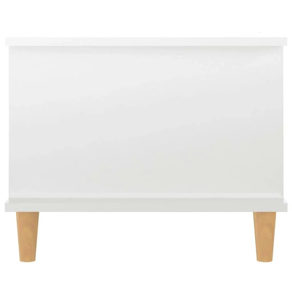 Coffee Table High Gloss White 90x50x40 cm Engineered Wood 812750