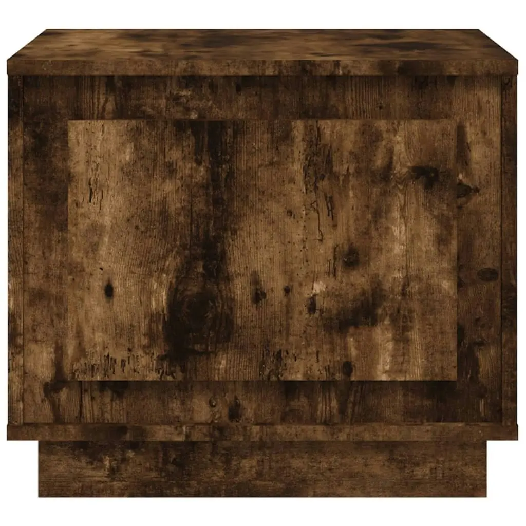 Coffee Table Smoked Oak 51x50x44 cm Engineered Wood 819873