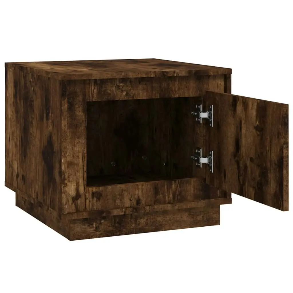 Coffee Table Smoked Oak 51x50x44 cm Engineered Wood 819873