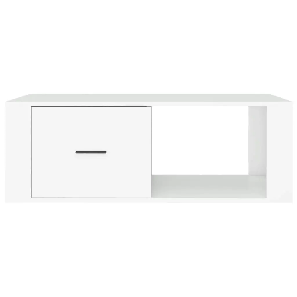 Coffee Table White 100x50.5x35 cm Engineered Wood 816536