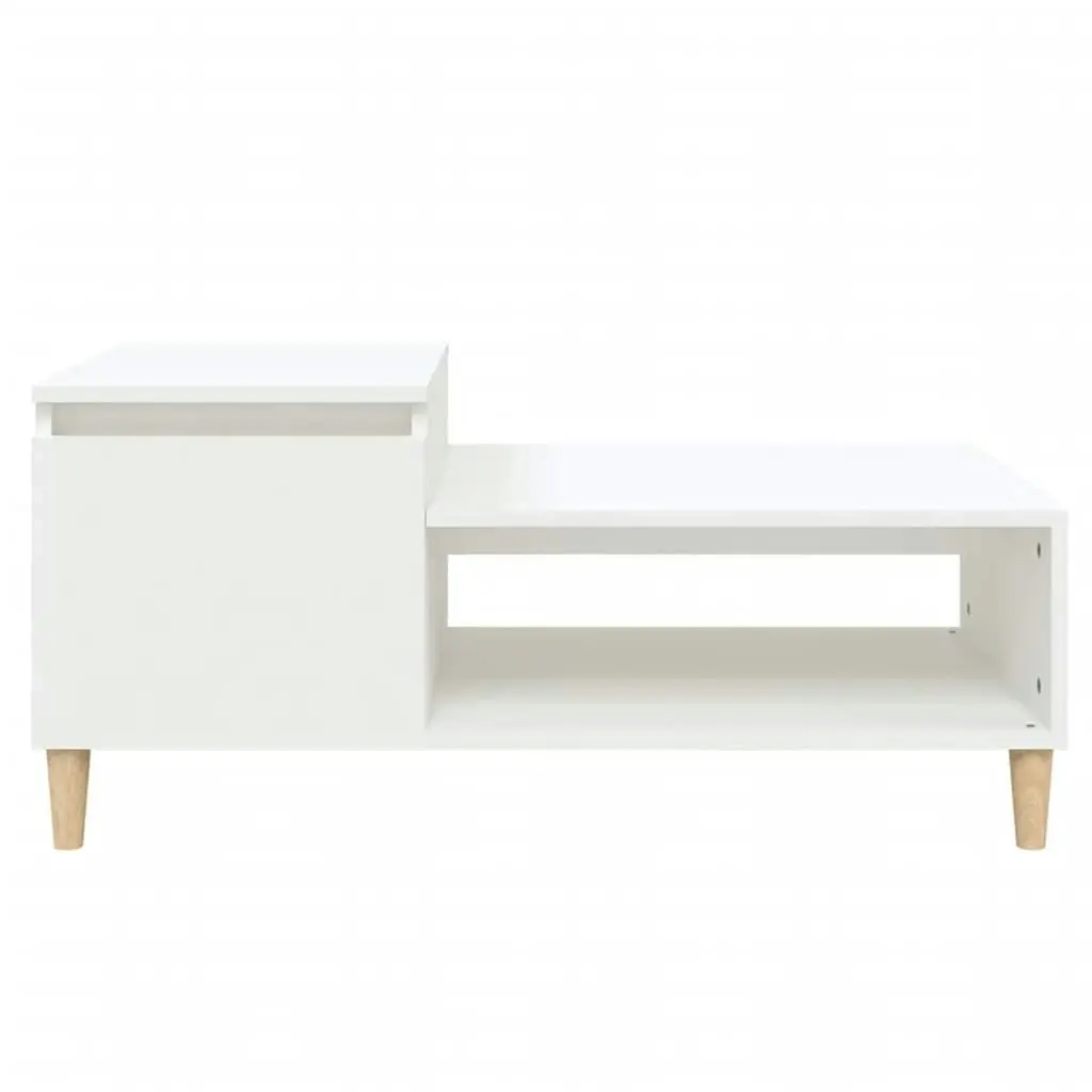 Coffee Table White 100x50x45 cm Engineered Wood 821124