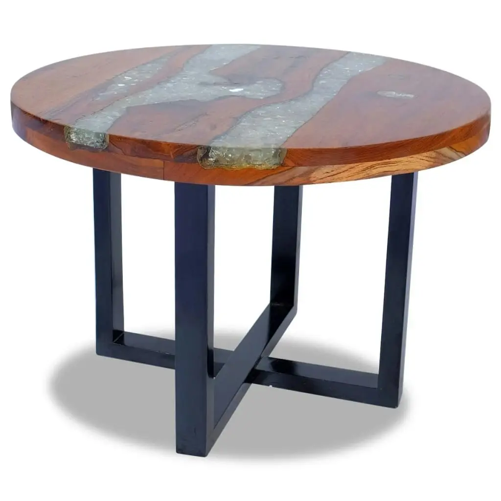 Coffee Table Teak Resin 60 cm 243466