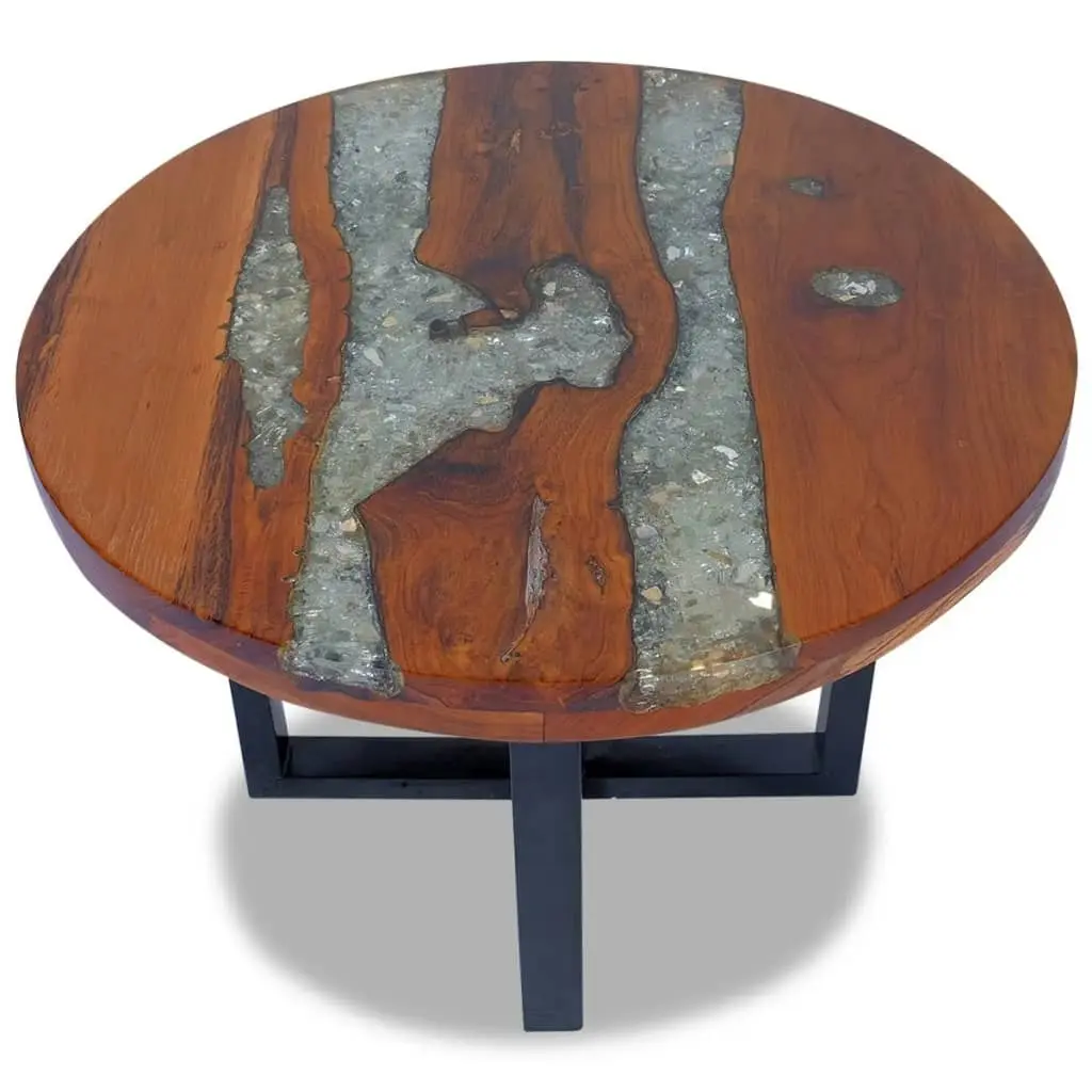 Coffee Table Teak Resin 60 cm 243466