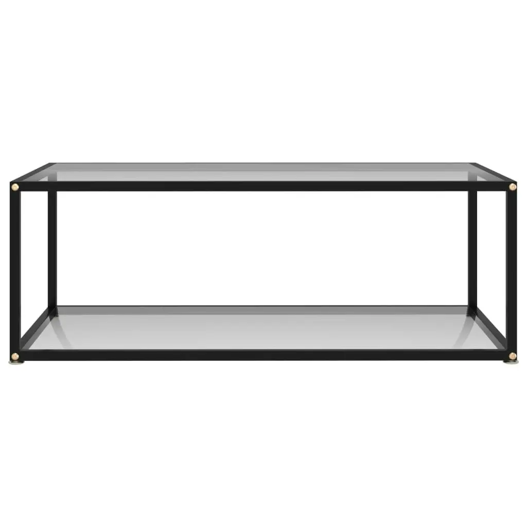 Coffee Table Transparent 100x50x35 cm Tempered Glass 322897