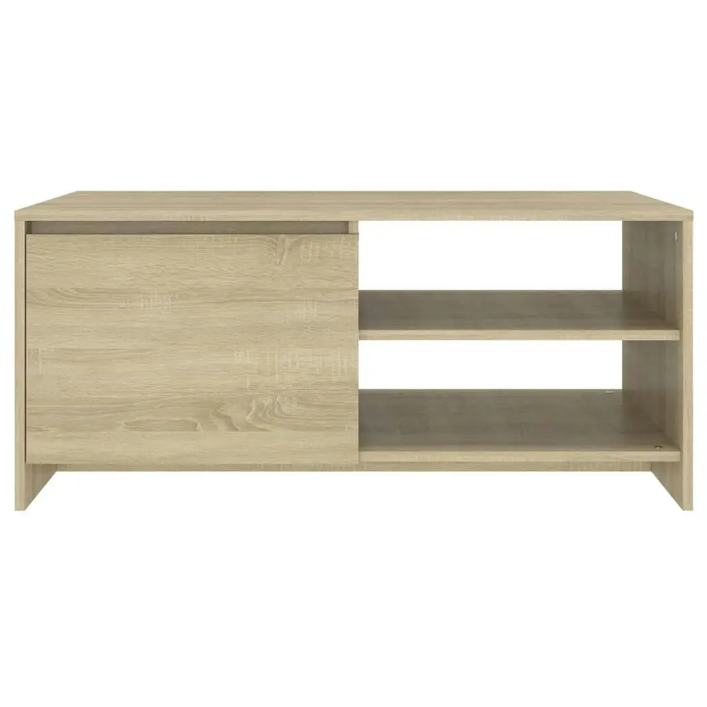 Coffee Table Sonoma Oak 102x50x45 cm Engineered Wood 809830