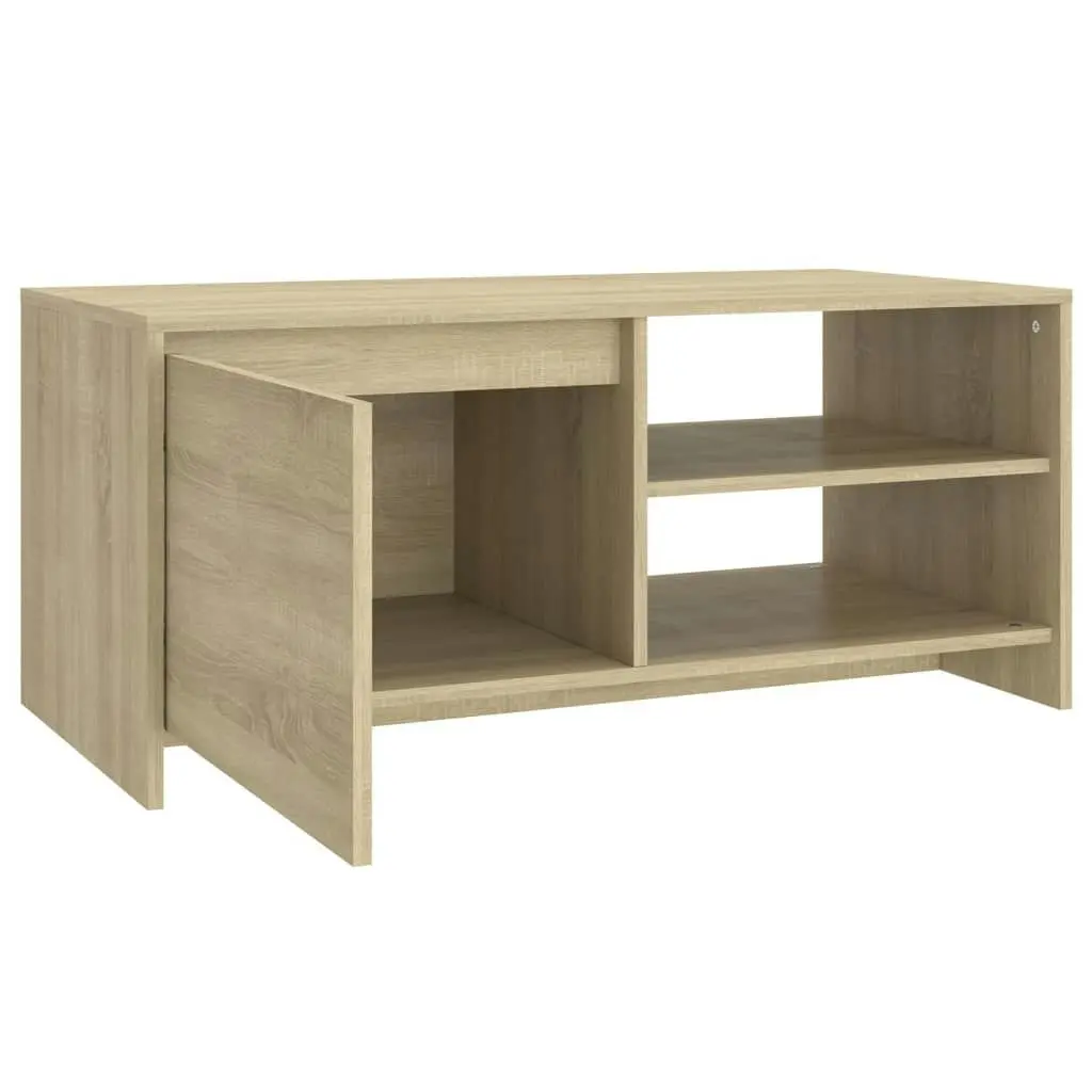 Coffee Table Sonoma Oak 102x50x45 cm Engineered Wood 809830