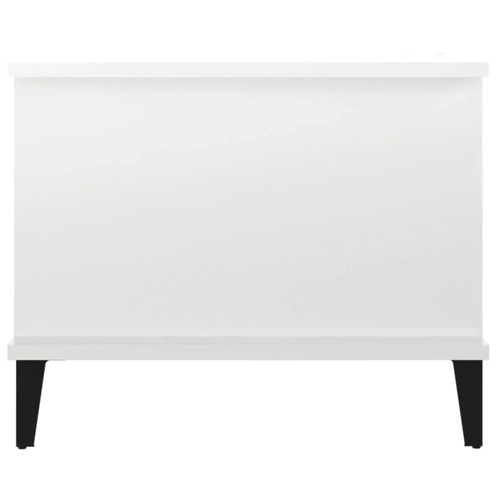 Coffee Table High Gloss White 90x50x40 cm Engineered Wood 812759