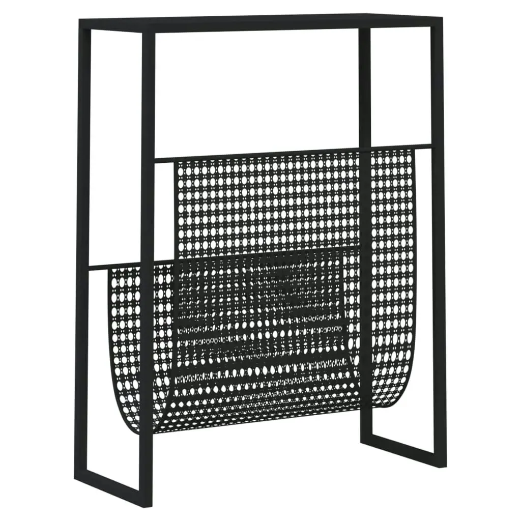 Magazine Rack Black 35x15x45 cm Steel 331668