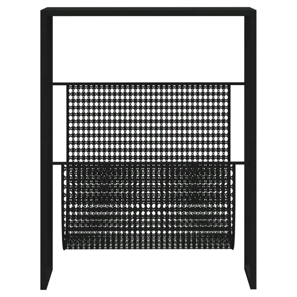 Magazine Rack Black 35x15x45 cm Steel 331668