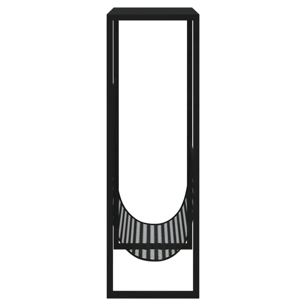 Magazine Rack Black 35x15x45 cm Steel 331668