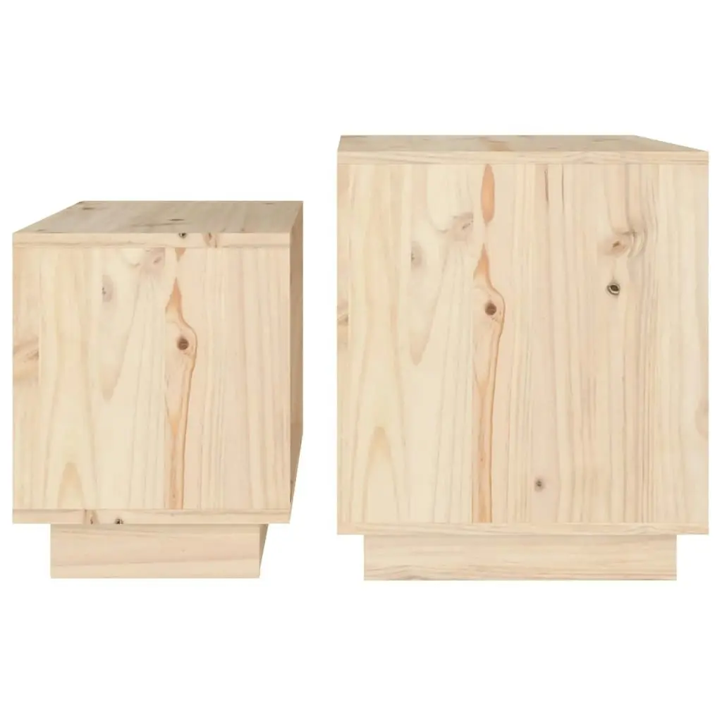 Nesting Coffee Tables 2 pcs Solid Wood Pine 813525