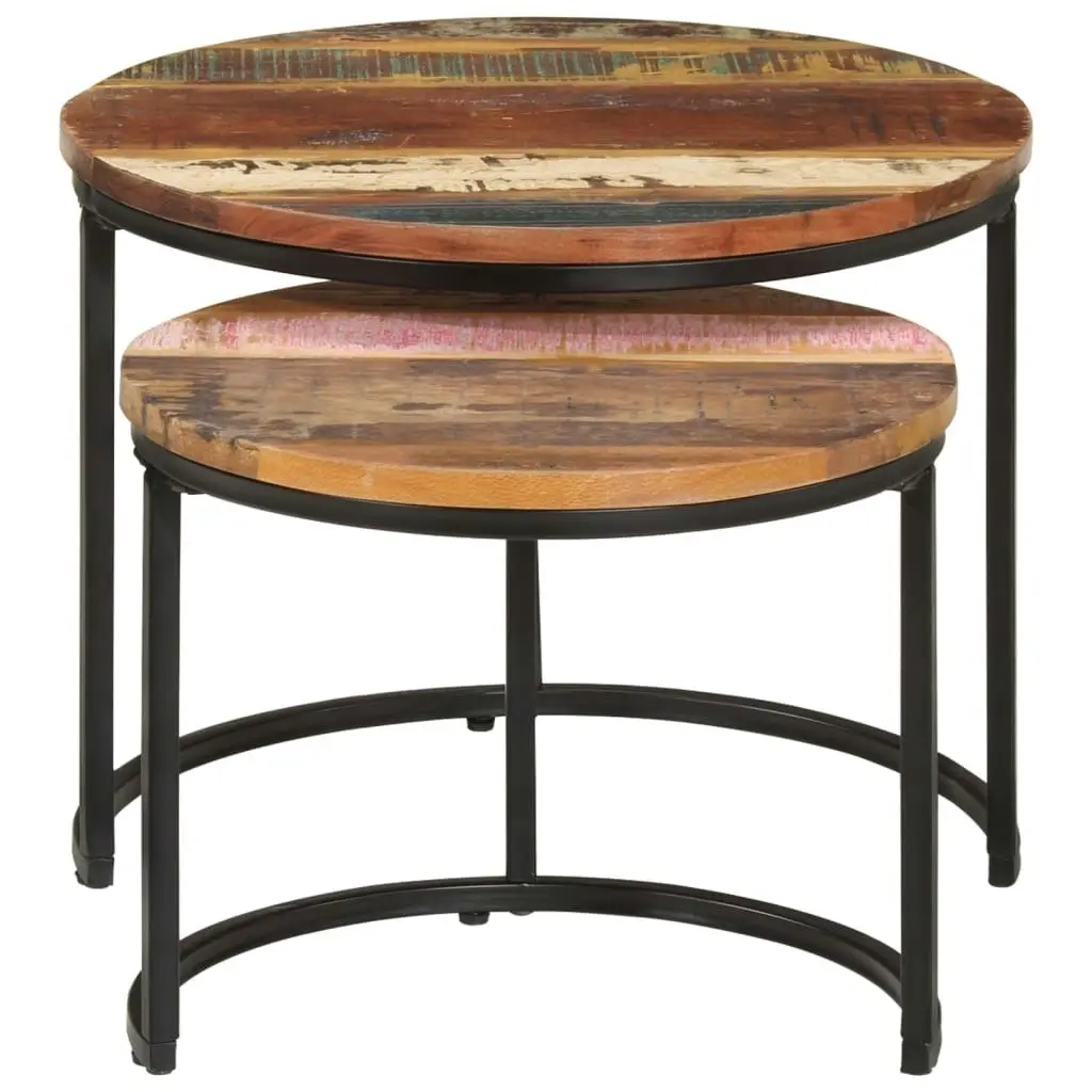 Nesting Tables 2 pcs Solid Wood Reclaimed 338000