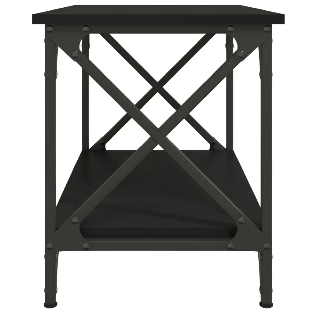 Side Table Black 55x38x45 cm Engineered Wood 823327