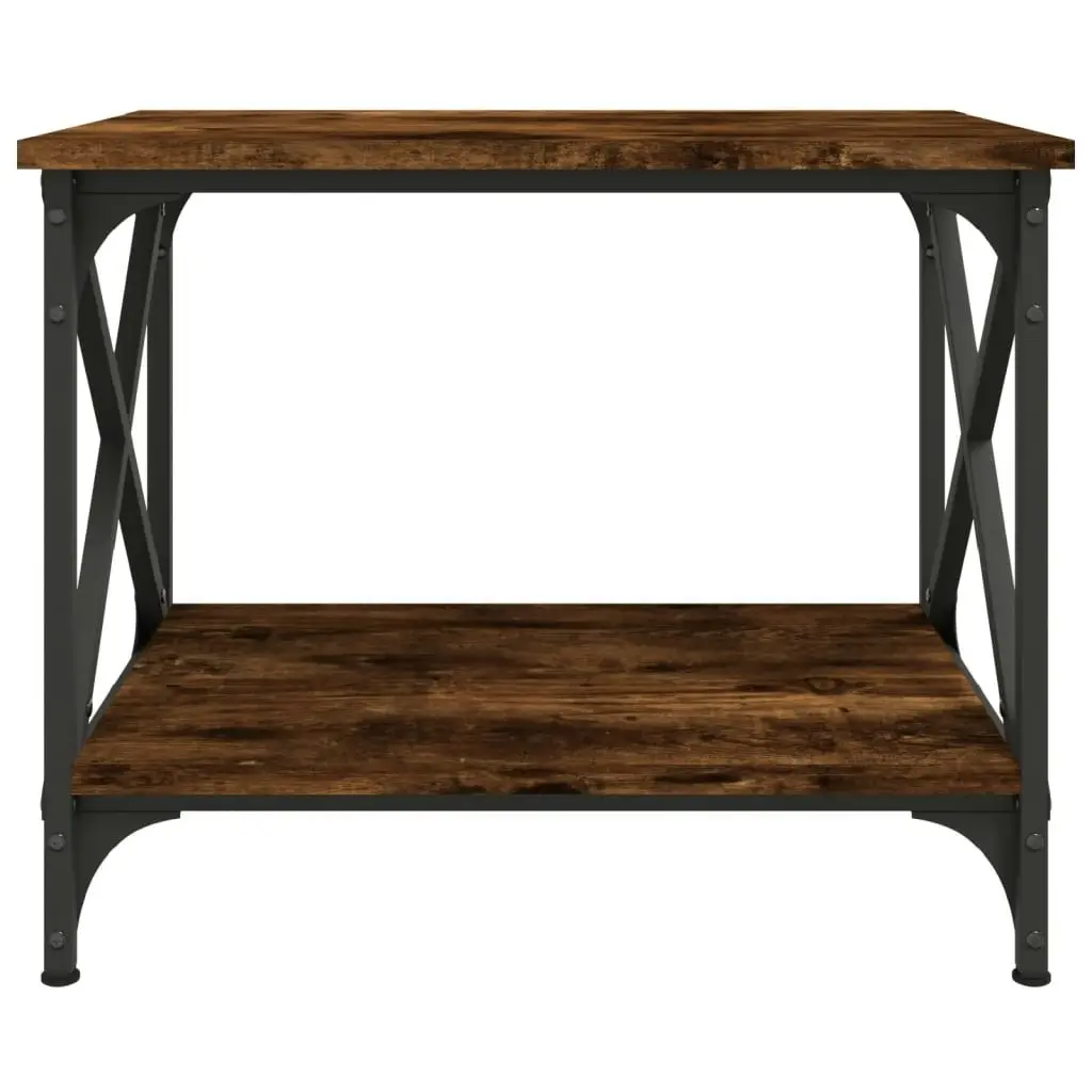 Side Table Smoked Oak 55x38x45 cm Engineered Wood 823329