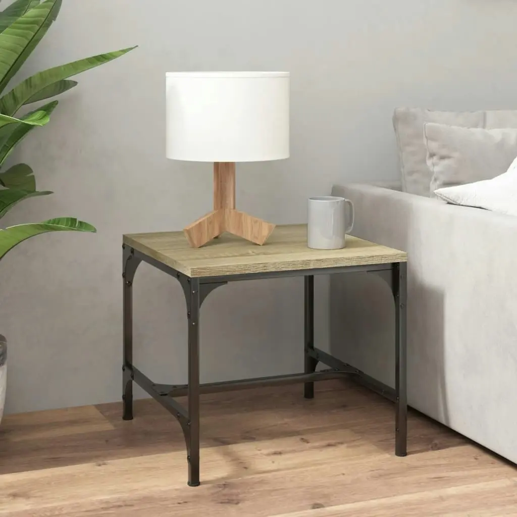 Side Table Sonoma Oak 40x40x35 cm Engineered Wood 819404