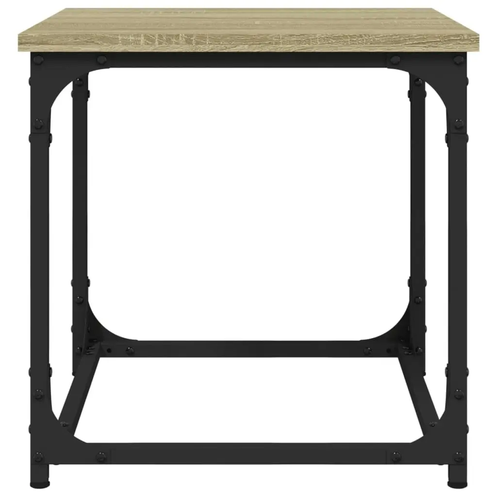 Side Table Sonoma Oak 40x40x40 cm Engineered Wood 823288