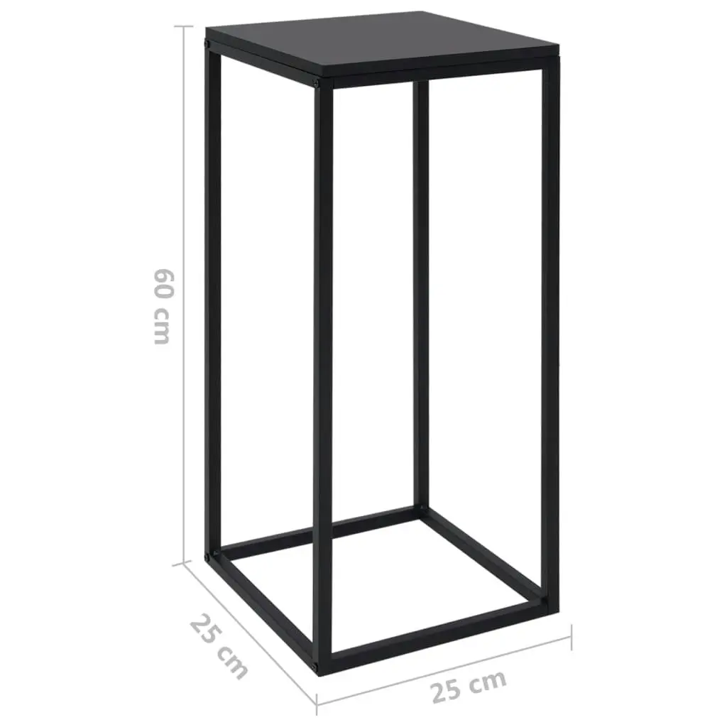 Side Tables 2 pcs Black Steel 336128