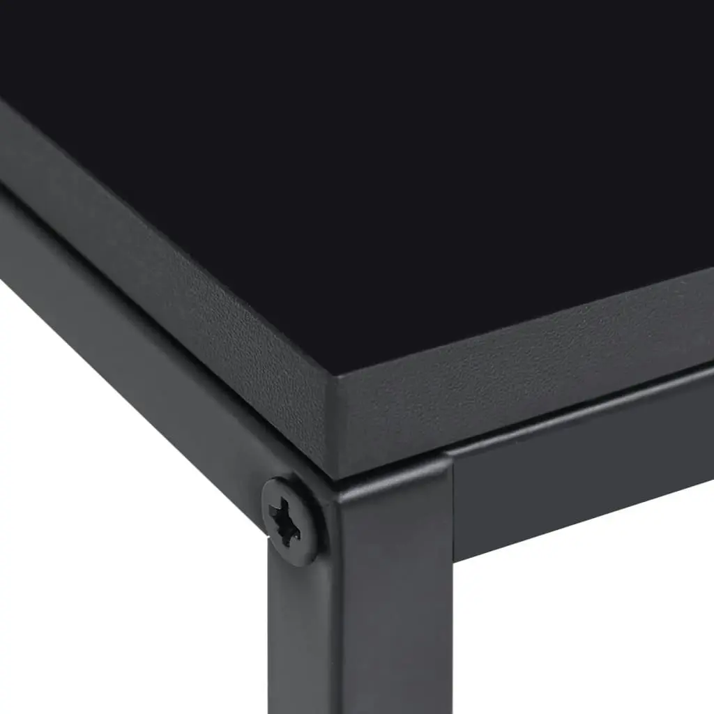 Side Tables 2 pcs Black Steel 336128