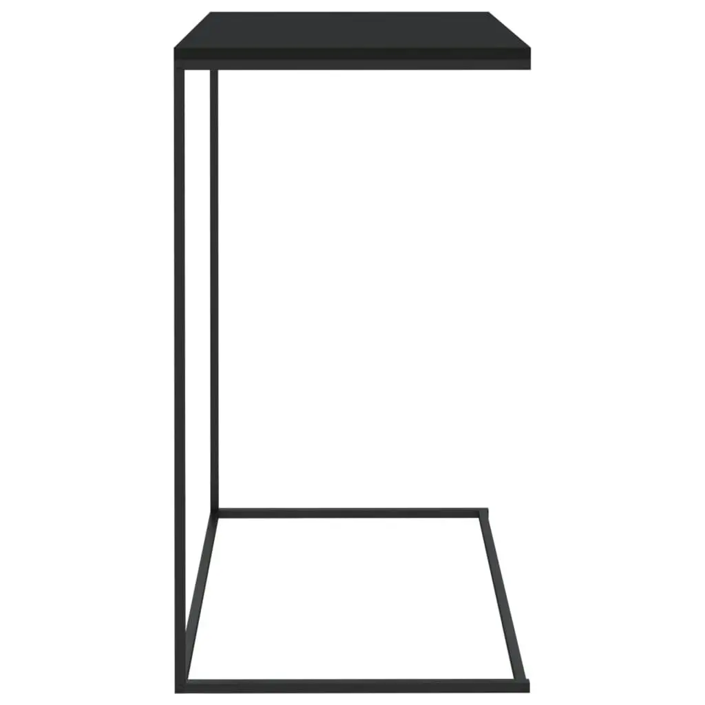 Side Table Black 55x35x66 cm Engineered Wood 336133