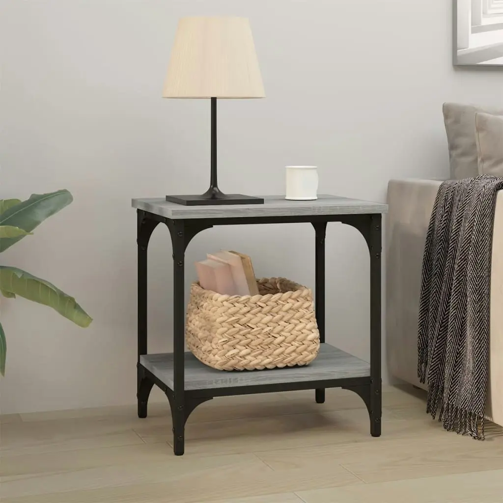 Side Table Grey Sonoma 40x30x42 cm Engineered Wood 823280