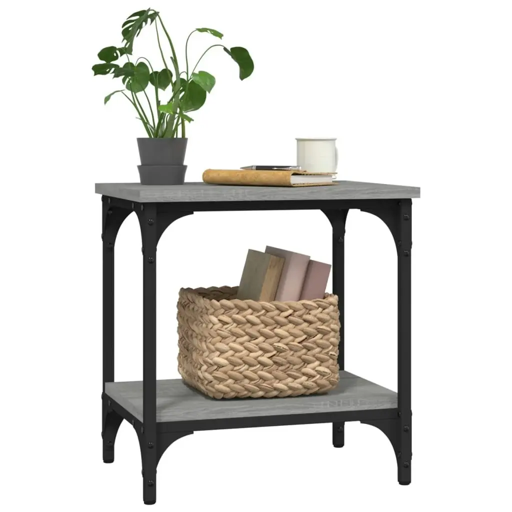 Side Table Grey Sonoma 40x30x42 cm Engineered Wood 823280