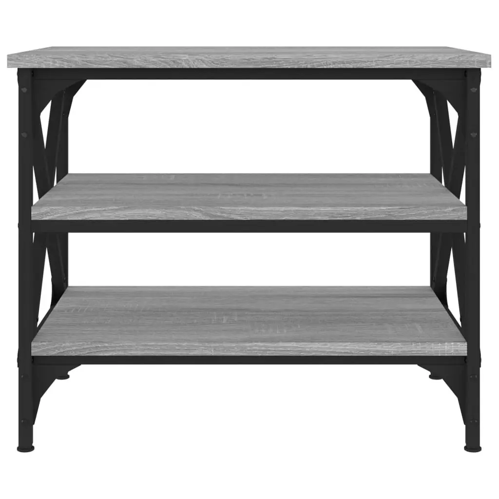 Side Table Grey Sonoma 55x38x45 cm Engineered Wood 823335