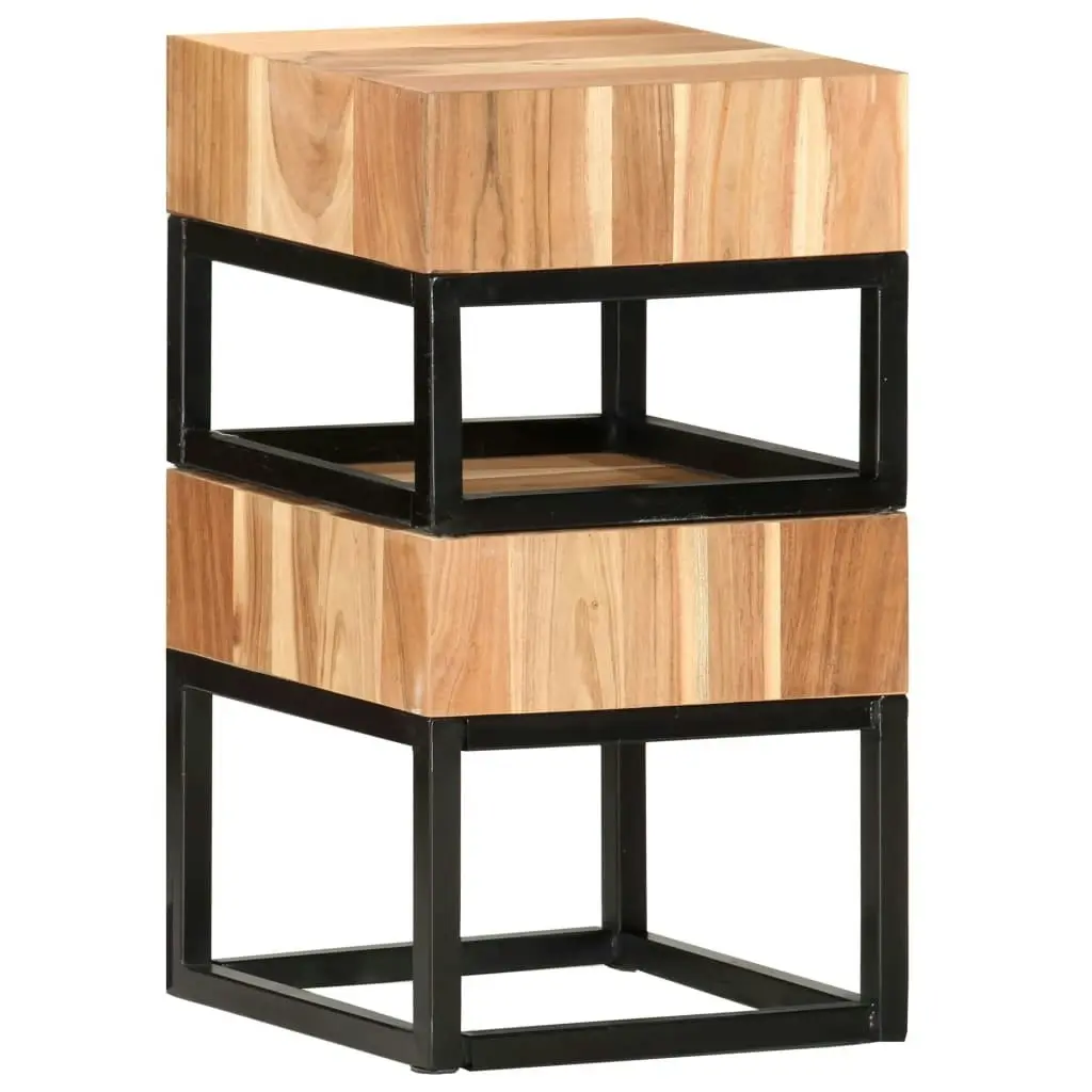 Side Tables 2 pcs Solid Acacia Wood 287351